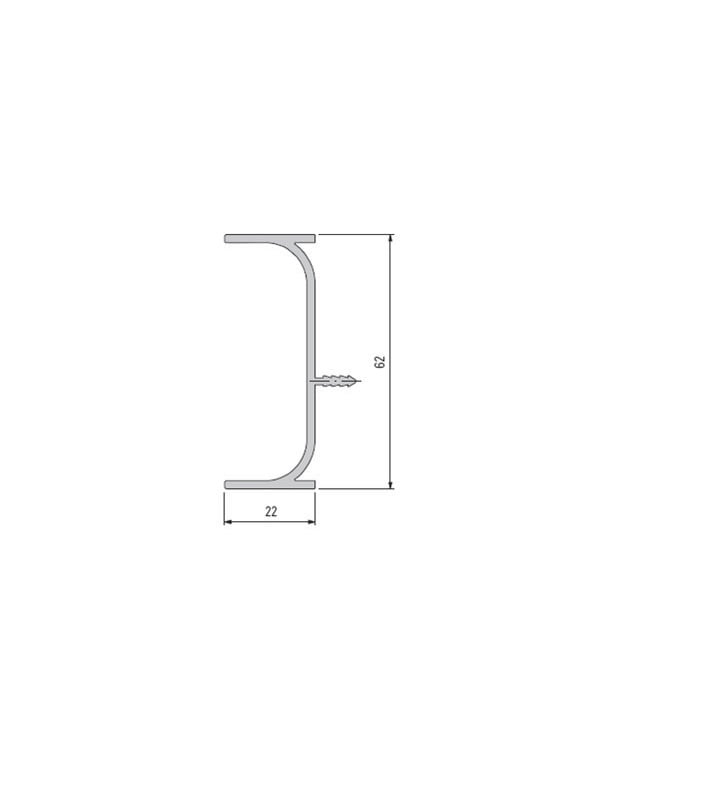 SC901010 Profile for vertical mounting