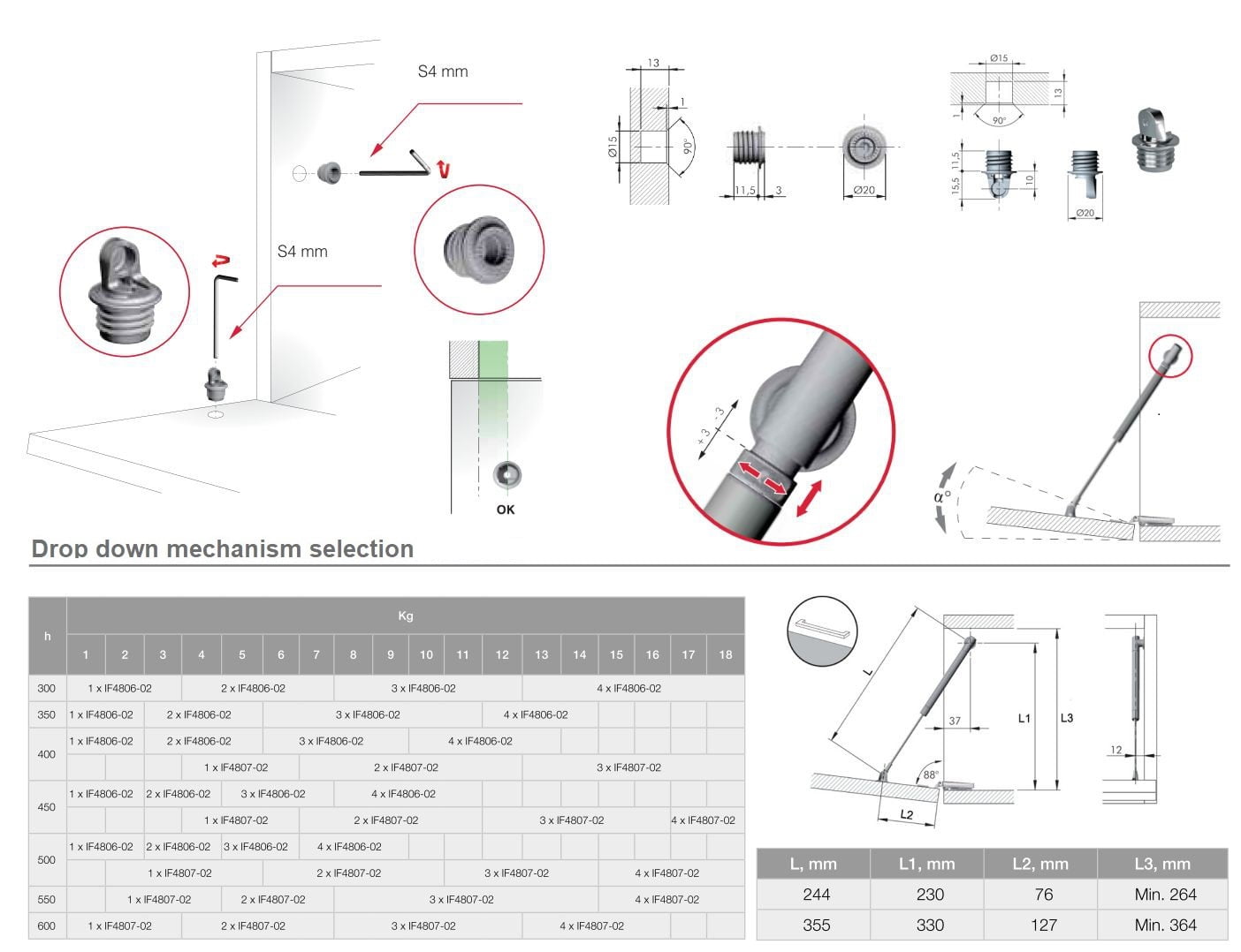 en_3342.assembly Drop down mechanism "K12 ADJ"