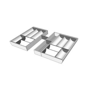 For a cabinet of 900 mm width, T8A