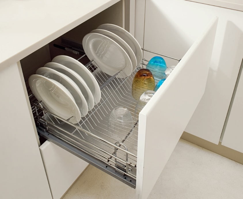 Pull out dish rack drawer Gamma fittings