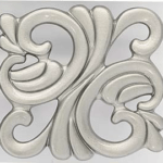 Varnished nickel satined