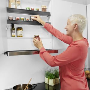 Shelfs for extractor fan units