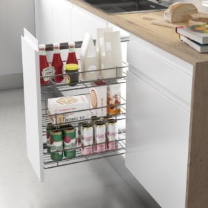 Pull-out frame side runners CLASSIC for 200-400 mm cabinet