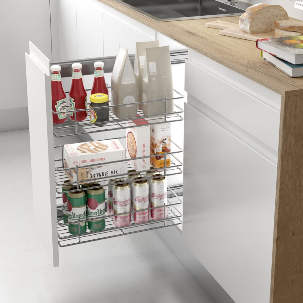 Pull-out shelf - tin holder | Gamma fittings