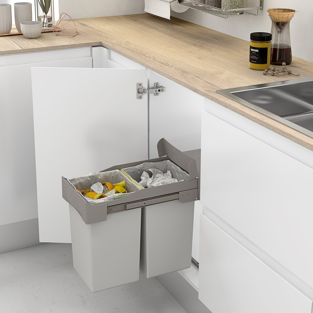 AB0046 Ecological waste bin "Menage confort"