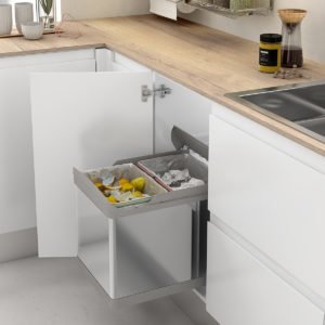 Ecological waste bin STAINLESS STEEL