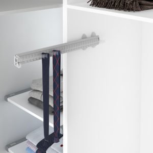 Pull-out tie-belt holder