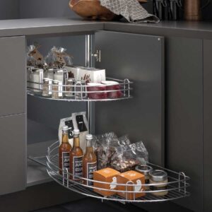 Pull out corner carousel (half) for 900 mm cabinet