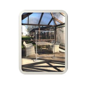 Protective transparent wall