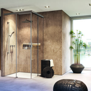 Hawa Banio 40 GF Glass Wall Mounting Unilateral System