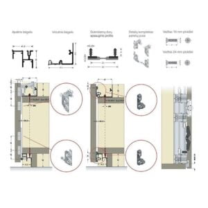 Folding doors system PS11 | Gamma fittings