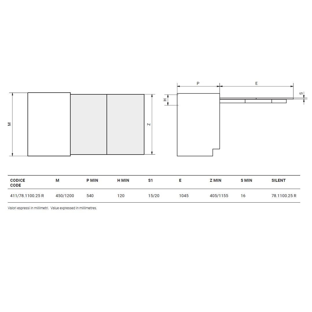 Lunch-Reverse-scheme Lunch Reverse – pull-out table from a drawer