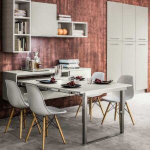 Mensola Party – Double-leg pull-out table from a drawer