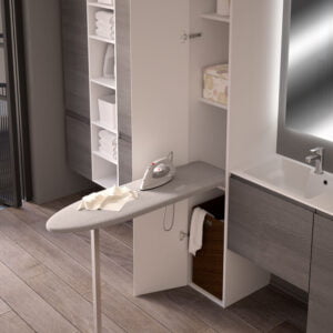 Prua Lift – Tilting ironing board with leg