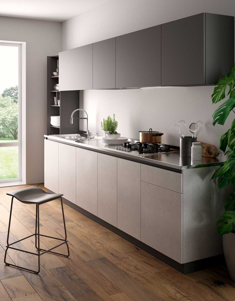 Zip – pull-out table from a drawer Zip – pull-out table from a drawer