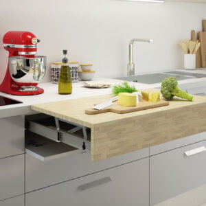 Oplà Top – Pull-out worktop flush with top