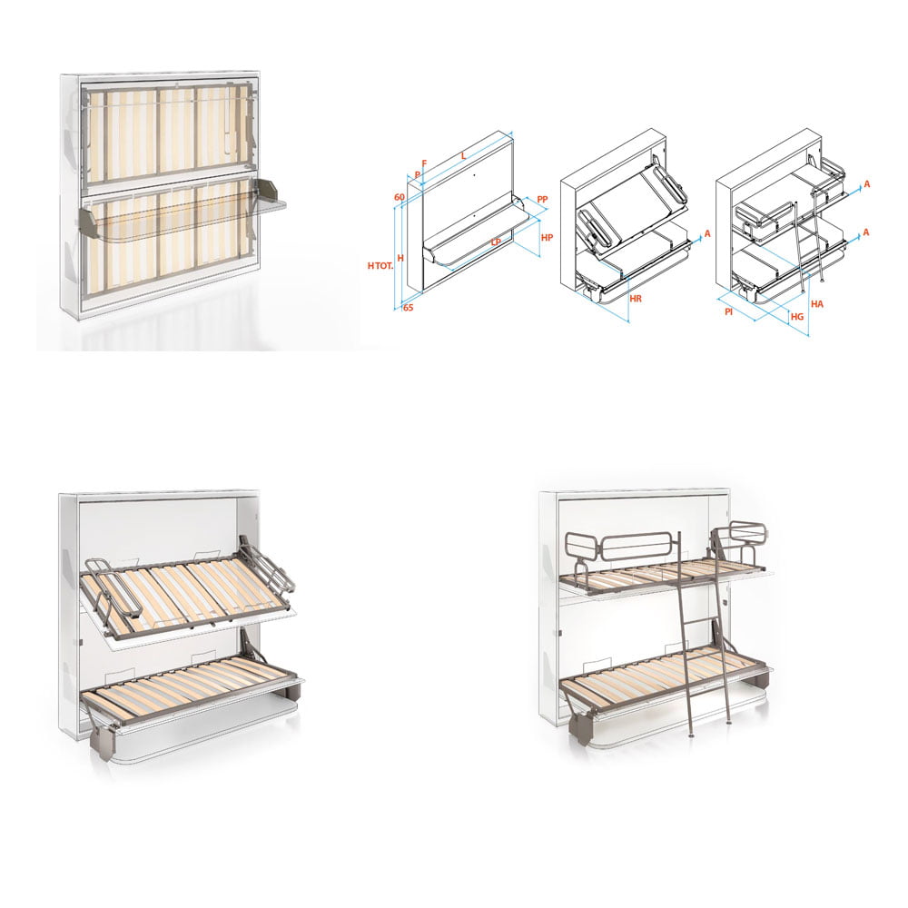 Tagada-desk_scheme TAGADA DESK BUNK BED