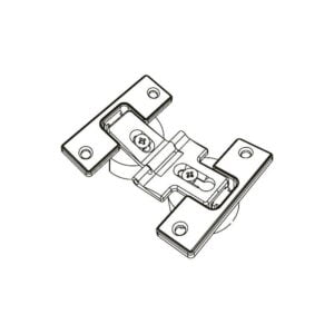 Adjustable hinge for folding wooden doors