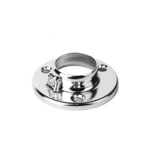 Round hanging rail holder, 25mm