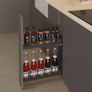 Pull-out bottle side runners COMPACT